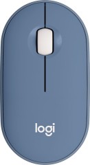 Мышь Logitech Pebble M350 синий оптическая 1000dpi silent беспров. BT/Radio USB для ноутбука 3but (910-006655)
