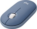 Мышь Logitech Pebble M350 синий оптическая 1000dpi silent беспров. BT/Radio USB для ноутбука 3but (910-006655)