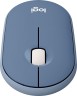Мышь Logitech Pebble M350 синий оптическая 1000dpi silent беспров. BT/Radio USB для ноутбука 3but (910-006655)