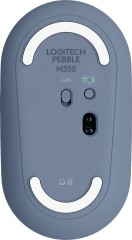 Мышь Logitech Pebble M350 синий оптическая 1000dpi silent беспров. BT/Radio USB для ноутбука 3but (910-006655)
