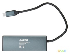 Стыковочная станция Digma HUB-2U3.0CH-UC-G (HUB-2U3.0СH-UC-G)