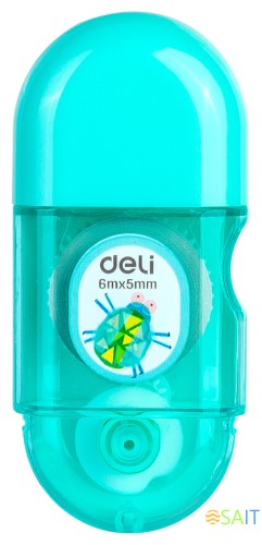Лента коррект. Deli EH350 6мх5мм ассорти корпус белый блистер