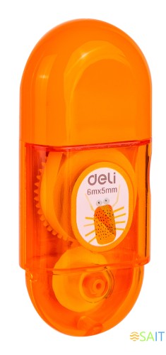 Лента коррект. Deli EH350 6мх5мм ассорти корпус белый блистер
