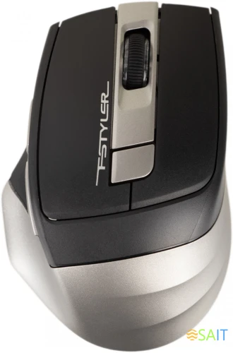 Мышь A4Tech Fstyler FB35 серый оптическая 2000dpi беспров. BT/Radio USB для ноутбука 6but (FB35 SMOKY GREY)