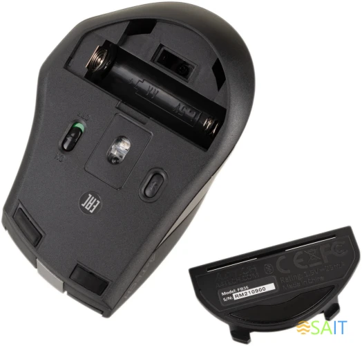 Мышь A4Tech Fstyler FB35 серый оптическая 2000dpi беспров. BT/Radio USB для ноутбука 6but (FB35 SMOKY GREY)