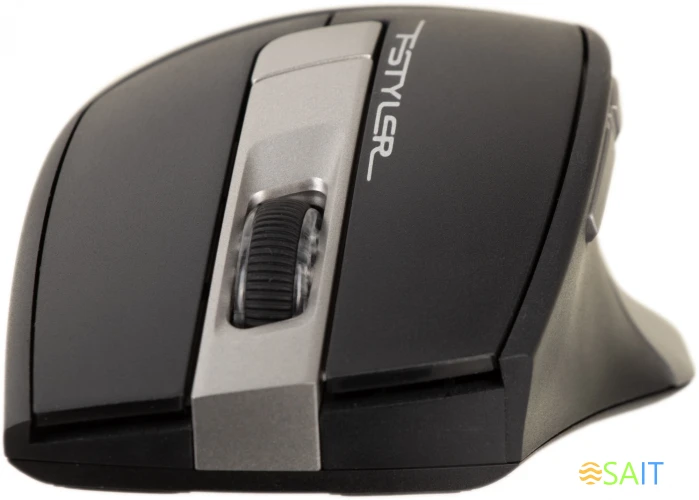 Мышь A4Tech Fstyler FB35 серый оптическая 2000dpi беспров. BT/Radio USB для ноутбука 6but (FB35 SMOKY GREY)