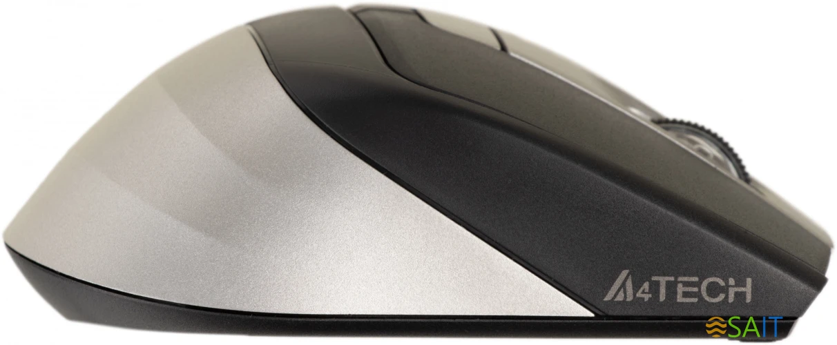 Мышь A4Tech Fstyler FB35 серый оптическая 2000dpi беспров. BT/Radio USB для ноутбука 6but (FB35 SMOKY GREY)