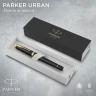 Ручка перьев. Parker Urban Core F309 (1931593) Muted Black GT F сталь нержавеющая подар.кор.