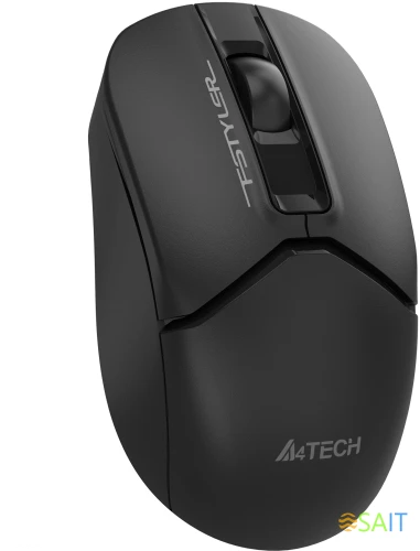 Мышь A4Tech Fstyler FG12 черный оптическая 1200dpi беспров. USB 3but (FG12 BLACK)