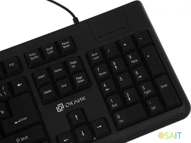 Клавиатура Оклик K135 черный USB (1914788)