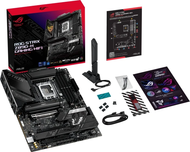 Материнская плата Asus ROG STRIX Z890-H GAMING WIFI Soc-1851 Intel Z890 4xDDR5 ATX AC`97 8ch(7.1) 5Gigabit RAID+HDMI+DP
