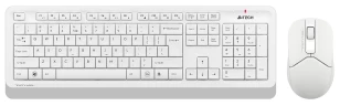 Клавиатура + мышь A4Tech Fstyler FG1012 клав:белый мышь:белый USB беспроводная Multimedia (FG1012 WHITE)