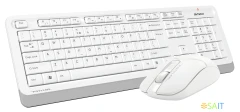 Клавиатура + мышь A4Tech Fstyler FG1012 клав:белый мышь:белый USB беспроводная Multimedia (FG1012 WHITE)