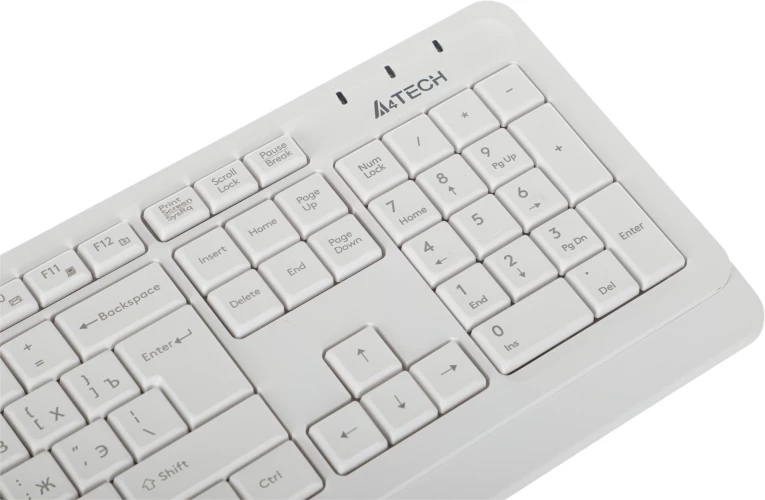 Клавиатура + мышь A4Tech Fstyler FG1012 клав:белый мышь:белый USB беспроводная Multimedia (FG1012 WHITE)