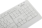 Клавиатура + мышь A4Tech Fstyler FG1012 клав:белый мышь:белый USB беспроводная Multimedia (FG1012 WHITE)