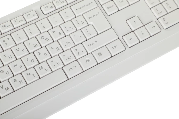 Клавиатура + мышь A4Tech Fstyler FG1012 клав:белый мышь:белый USB беспроводная Multimedia (FG1012 WHITE)