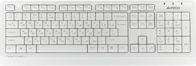 Клавиатура + мышь A4Tech Fstyler FG1012 клав:белый мышь:белый USB беспроводная Multimedia (FG1012 WHITE)