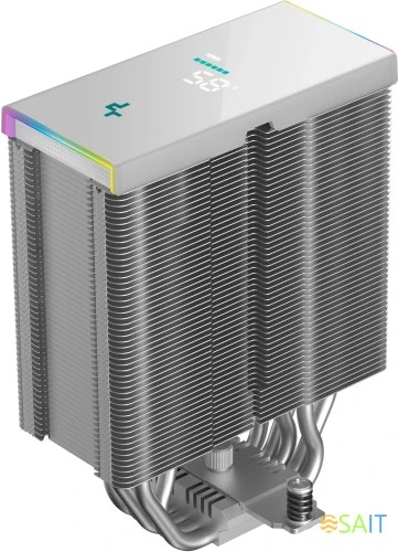 Устройство охлаждения(кулер) Deepcool AK500S Digital SE Wh Soc-AM5/AM4/1200/1700/1851 белый 4-pin 28dB Al+Cu LCD 240W 864gr Ret (R-AK500S-WHADMN-GJD)
