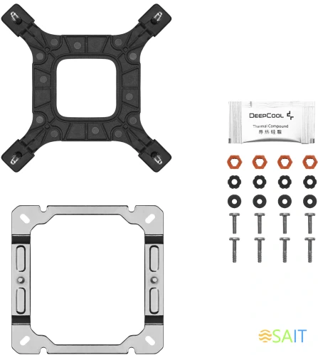 Устройство охлаждения(кулер) Deepcool AK500S Digital SE Wh Soc-AM5/AM4/1200/1700/1851 белый 4-pin 28dB Al+Cu LCD 240W 864gr Ret (R-AK500S-WHADMN-GJD)