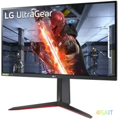 Монитор LG 27" UltraGear 27GN65R-B черный IPS 16:9 HDMI матовая HAS Piv 1000:1 300cd 178гр/178гр 1920x1080 144Hz G-Sync FreeSync Premium DP FHD 7.2кг