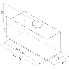 Встраиваемая вытяжка JET AIR JET AIR PLANE BL MAT/F/72-PRF0186438