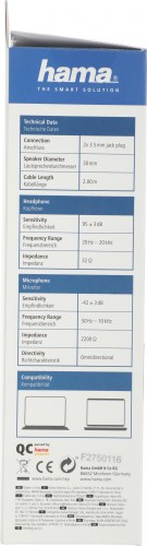 Наушники с микрофоном Hama NHS-P100 черный 2м накладные шейный обод (00139920)