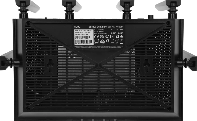 Роутер беспроводной Cudy WR6500 BE6500 10/100/1000BASE-T черный