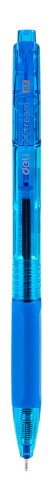 Ручка шариков. автоматическая Deli X-tream EQ21-BL синий/прозрачный d=0.7мм син. черн. резин. манжета