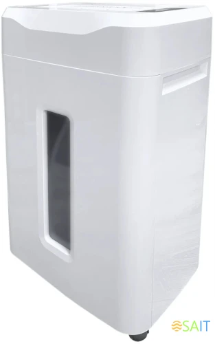 Шредер Office Kit S243N 3,9х38 белый (секр.P-4) фрагменты 35лист. 35лтр. скрепки скобы пл.карты CD