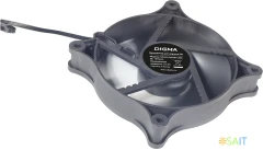Вентилятор для корпуса Digma DFAN120PWM-2BK 120х120x25 черный 4-pin 37дБ Ret