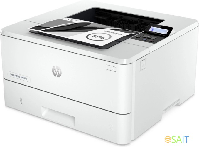 Принтер лазерный HP LaserJet Pro 4003dw (2Z610A) A4 Duplex Net WiFi белый