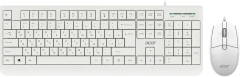 Клавиатура + мышь Acer OCC400 клав:белый мышь:белый USB (ZL.ACCCC.014)