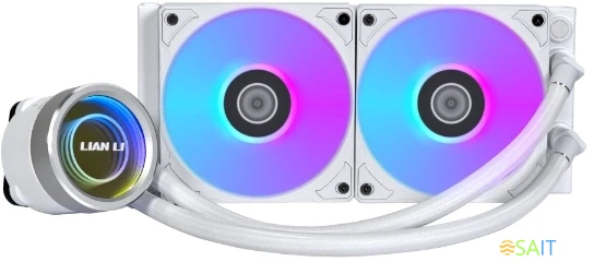 Система водяного охлаждения Lian-Li Galahad II Trinity 240 ARGB Soc-AM5/AM4/1200/1700/1851 белый30dB Al+Cu 240W Ret (G89.GA2T24W.00)