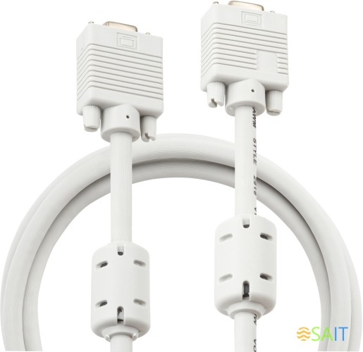 Кабель-удлинитель Buro CAB015S-06 VGA (m) VGA (f) 1.8м феррит.кольца серый