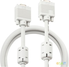 Кабель-удлинитель Buro CAB015S-06 VGA (m) VGA (f) 1.8м феррит.кольца серый