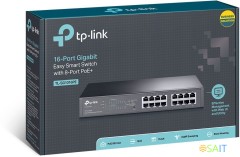 Коммутатор TP-Link TL-SG1016PE (L2) 16x1Гбит/с 8PoE+ 110W управляемый