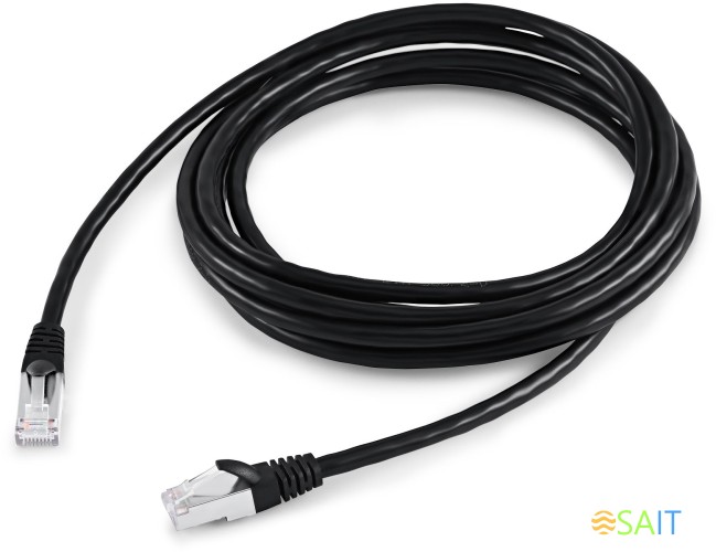 Патч-корд Buro BU-7-3M STP 4 пары cat.7 CCA molded 3м черный RJ-45 (m)-RJ-45 (m)