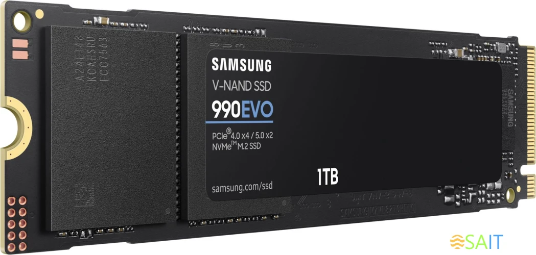 Накопитель SSD Samsung PCIe 4.0 x4 1TB MZ-V9E1T0BW 990 EVO M.2 2280