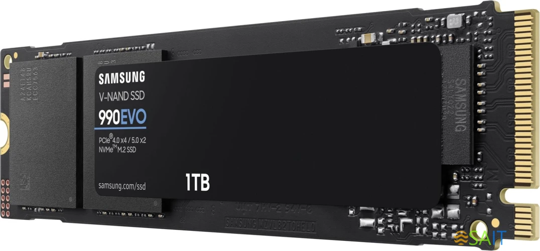 Накопитель SSD Samsung PCIe 4.0 x4 1TB MZ-V9E1T0BW 990 EVO M.2 2280