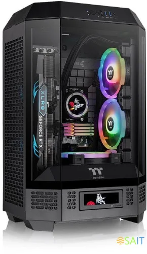 Корпус Thermaltake The Tower 300 Black черный без БП mATX 8x120mm 6x140mm 2xUSB3.0 audio bott PSU