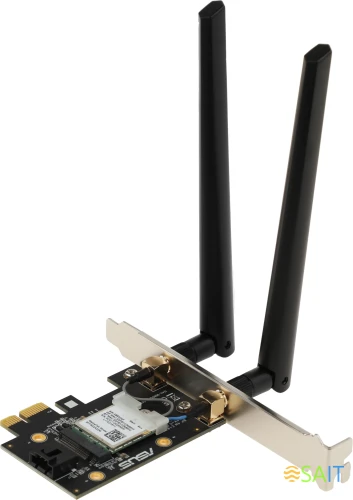 Сетевой адаптер Wi-Fi + Bluetooth Asus PCE-AXE5400 AXE5400 PCI Express x1 (ант.внеш.съем) 2ант.