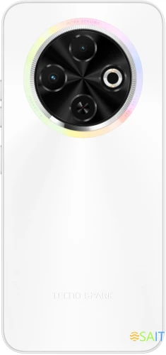 Смартфон Tecno Spark 30C 128Gb 4Gb белый моноблок 3G 4G 2Sim 6.67" 720x1600 Android 14 48Mpix 802.11 a/b/g/n/ac NFC GPS GSM900/1800 GSM1900 Protect FM A-GPS microSD max1024Gb