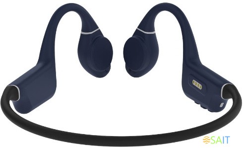 Гарнитура накладные Creative Outlier Free Pro Plus черный/синий беспроводные bluetooth крепление за ухом (51EF1081AA001)