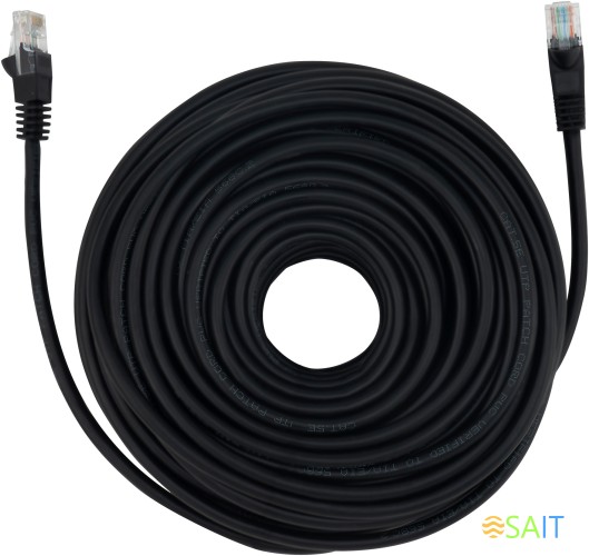 Патч-корд Buro UTP 4 пары cat.5E CCA molded 30м черный RJ-45 (m)-RJ-45 (m)