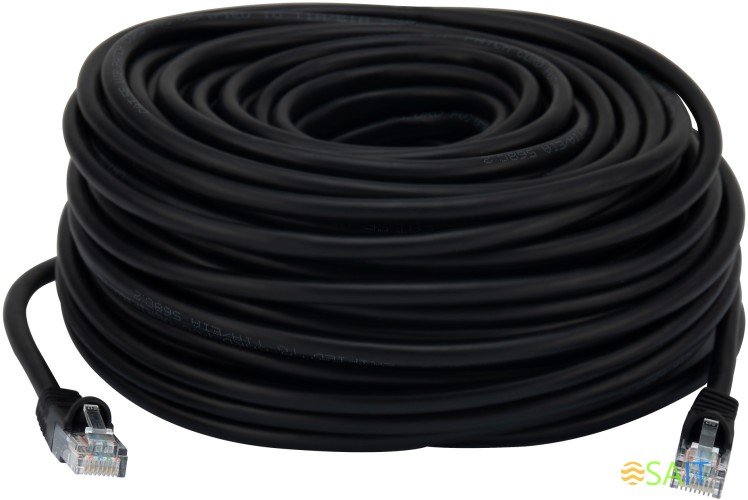 Патч-корд Buro UTP 4 пары cat.5E CCA molded 30м черный RJ-45 (m)-RJ-45 (m)