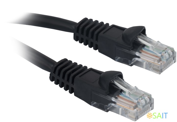 Патч-корд Buro UTP 4 пары cat.5E CCA molded 30м черный RJ-45 (m)-RJ-45 (m)