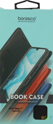 Чехол (флип-кейс) BoraSCO для Infinix Smart 7 71753 черный
