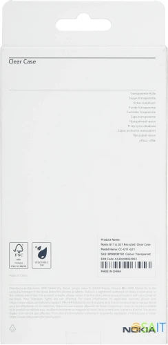 Чехол (клип-кейс) Nokia для Nokia G11/G21 Clear Case прозрачный (8P00000192)