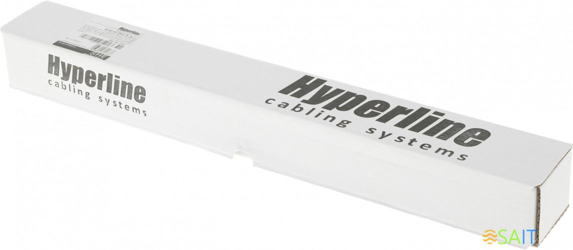 Блок распределения питания Hyperline SHE19-8SH-S-IEC гор.размещ. 8xSchuko базовые 10A C14