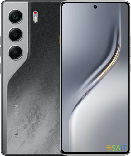 Смартфон Tecno Camon 40 256Gb 12Gb черный моноблок 3G 4G 2Sim 6.78" 1080x2436 Android 15 50Mpix 802.11 a/b/g/n/ac NFC GPS GSM900/1800 GSM1900 Protect FM microSD max1024Gb
